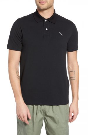 Men's Saturdays Nyc Jake Pique Polo, Size Large - Black Men's Saturdays Nyc Jake Pique Polo, Size Large - Black