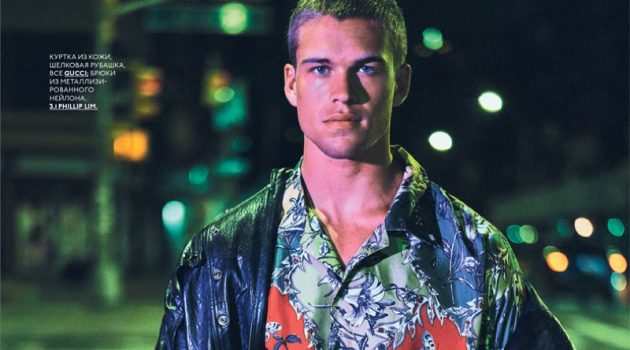 Mitchell Slaggert Embraces a Neon Night for GQ Russia Mitchell Slaggert Embraces a Neon Night for GQ Russia