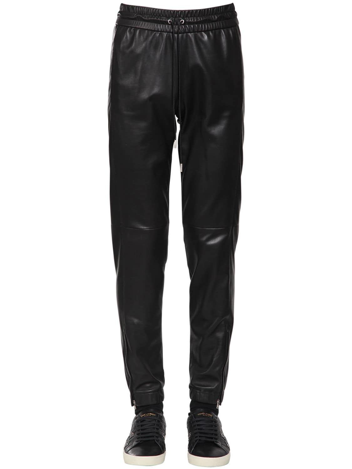 Nappa Leather Track Pants | The Fashionisto