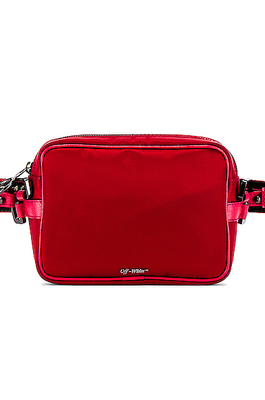 off white crossbody bag red