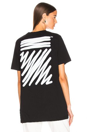 OFF-WHITE EXCLUSIVE Short Sleeve Tee in Black OFF-WHITE EXCLUSIVE Short Sleeve Tee in Black