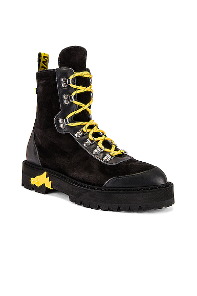 off white black hiking boots