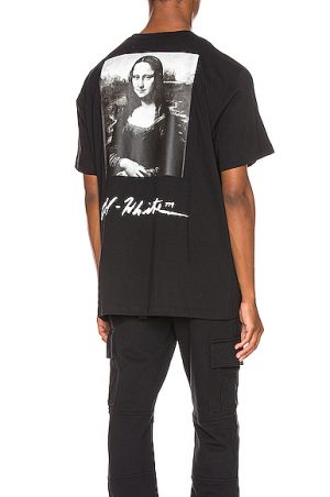 OFF-WHITE Mona Lisa Graphic Tee in Black OFF-WHITE Mona Lisa Graphic Tee in Black