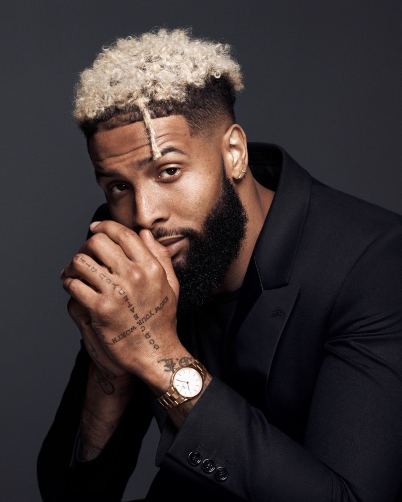 American footballer player Odell Beckham Jr. connects with Daniel Wellington for its Iconic Link campaign.