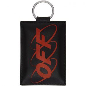 Off-White Black Circle Off Puffy Card Holder Off-White Black Circle Off Puffy Card Holder