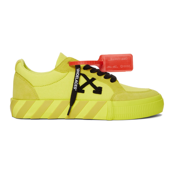 Off-White SSENSE Exclusive Yellow Low Vulcanized Sneaker | The Fashionisto
