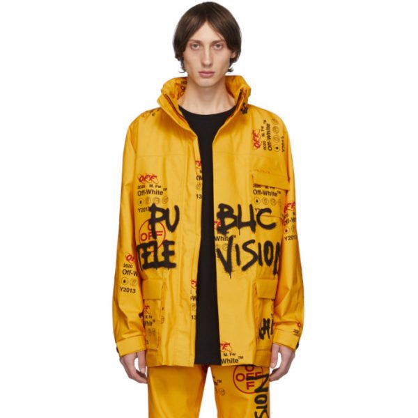 Off-White Yellow Ski Jacket | The Fashionisto