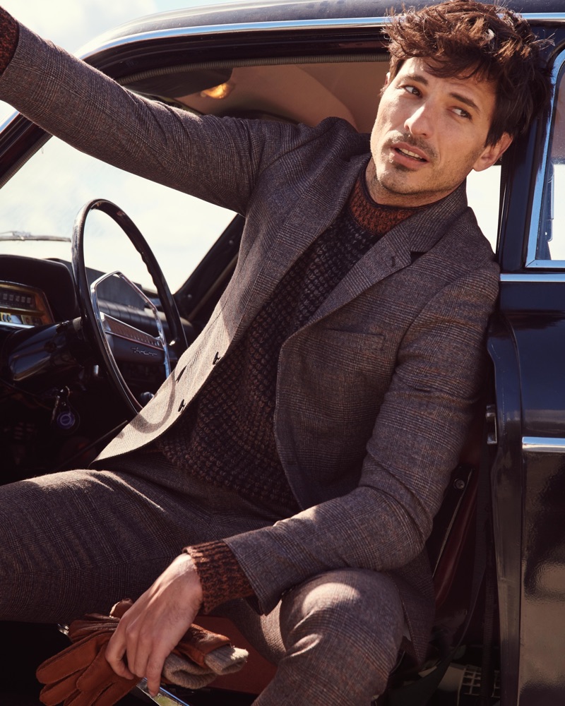 Spanish model Andres Velencoso appears in Peek & Cloppenburg's fall-winter 2019 campaign.