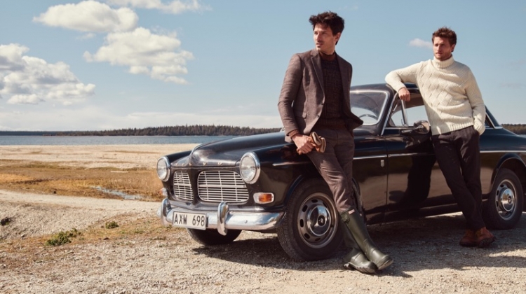 Models Andres Velencoso and Tom Warren star in Peek & Cloppenburg's fall-winter 2019 campaign.