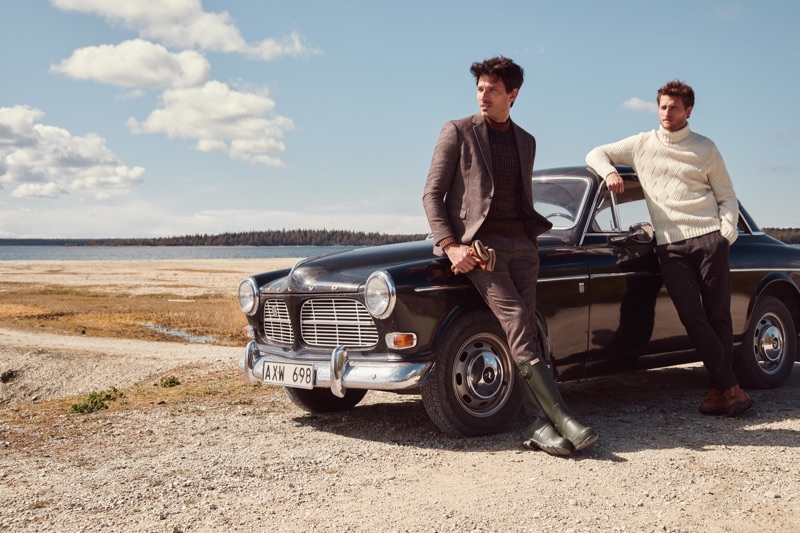 Models Andres Velencoso and Tom Warren star in Peek & Cloppenburg's fall-winter 2019 campaign.