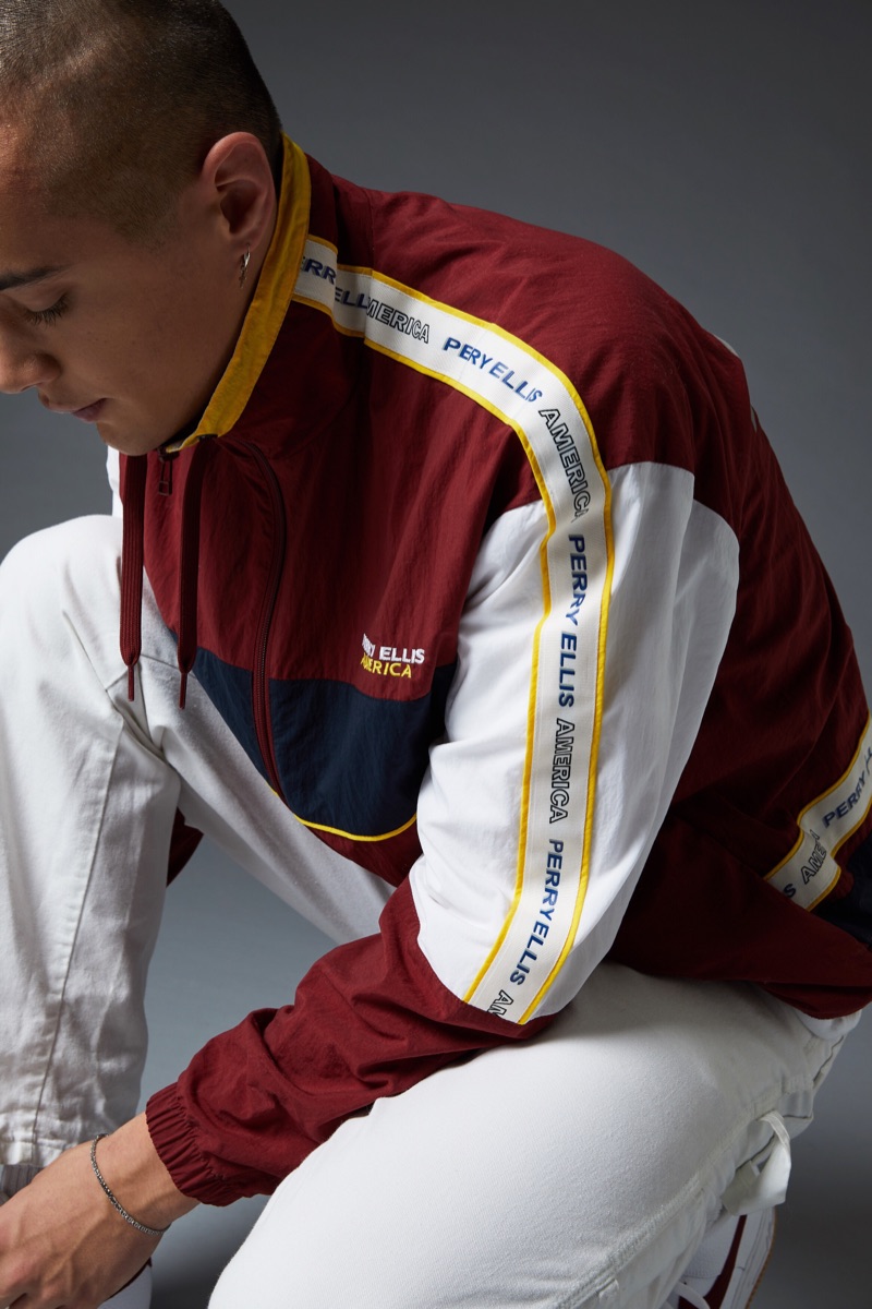 Model Lancelot Prat wears a sporty look from the Perry Ellis America Capsule 3 collection. » Perry Ellis America Capsule 3 Launches at Urban Outfitters Model Lancelot Prat wears a sporty look from the Perry Ellis America Capsule 3 collection.