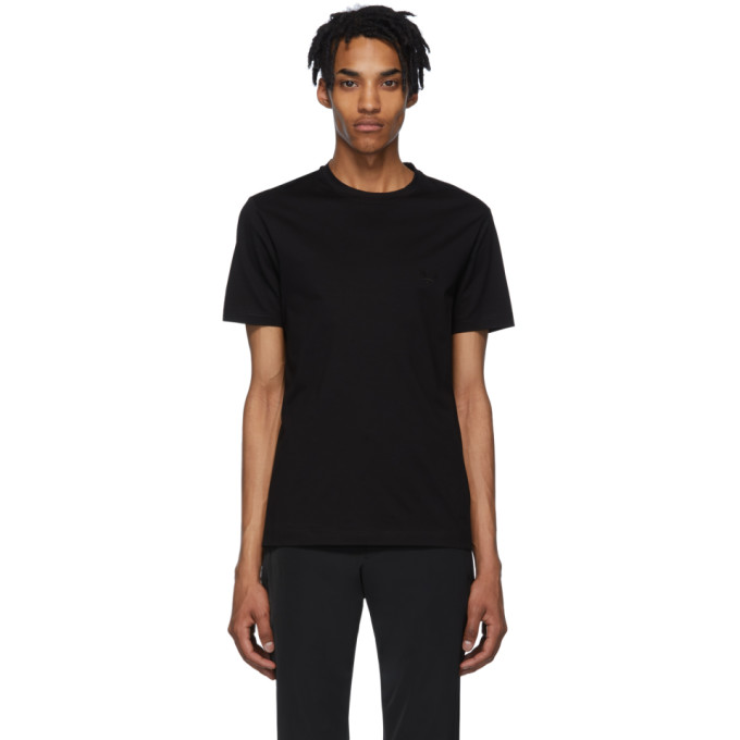 Prada Black Stretch Cotton T-Shirt | The Fashionisto
