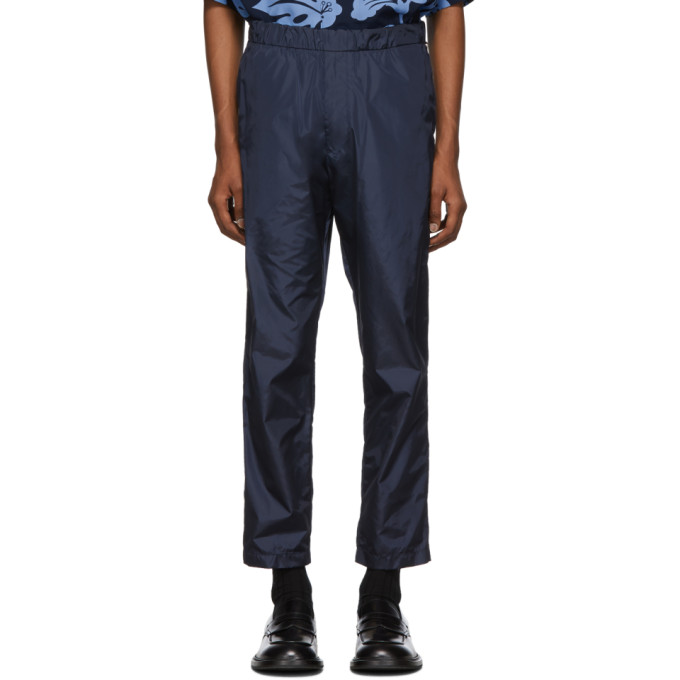 prada navy nylon runners