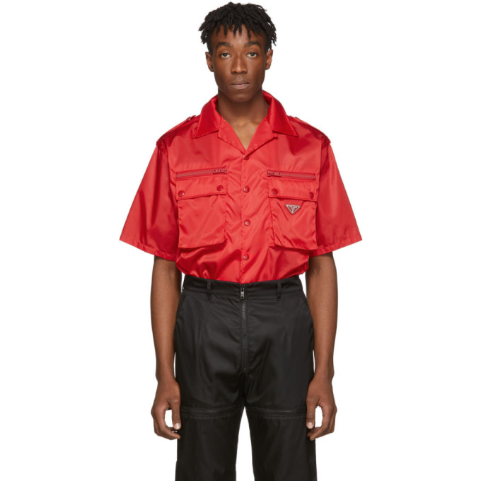 prada gabardine shirt