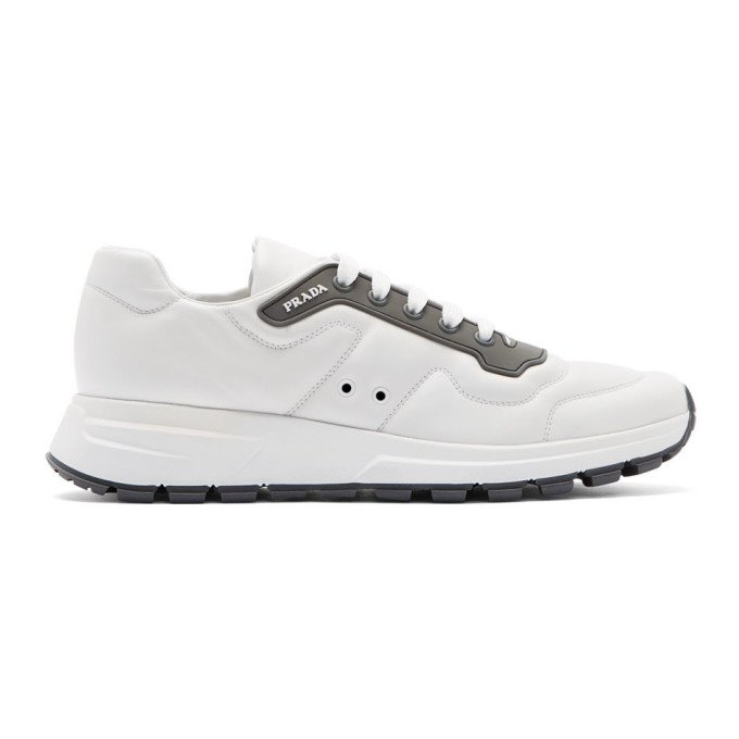 all white prada runners