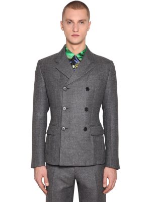 Prince Wales Double Breast Wool Jacket Prince Wales Double Breast Wool Jacket