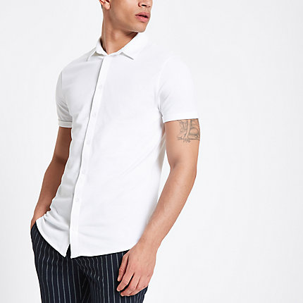 mens white muscle tee