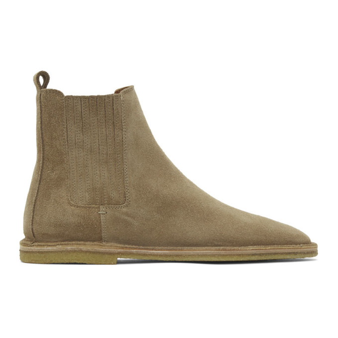 saint laurent suede chelsea boots