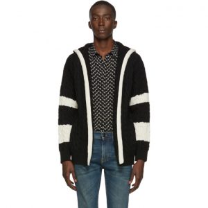 Saint Laurent Black Baja Hooded Sweater Saint Laurent Black Baja Hooded Sweater