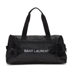 Saint Laurent Black Nuxx Duffle Bag Saint Laurent Black Logo Duffle Bag