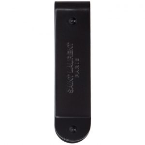 Saint Laurent Black Matte ID Money Clip Saint Laurent Black Matte ID Money Clip