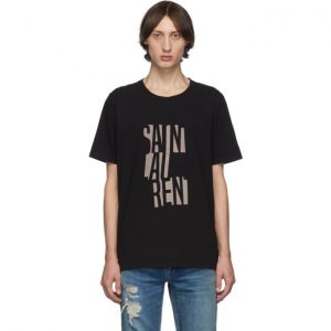 Saint Laurent Black Poster T-Shirt Saint Laurent Black Poster T-Shirt
