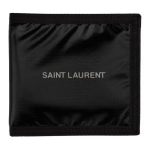 Saint Laurent Black Ripstop Travis Bifold Wallet Saint Laurent Black Ripstop Travis Bifold Wallet