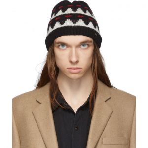 Saint Laurent Black Small Knit Beanie Saint Laurent Black Small Knit Beanie