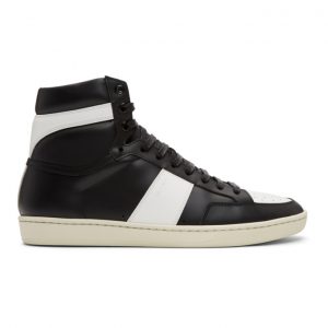 Saint Laurent Black and White Court Classic SL/10H Sneakers Saint Laurent Black and White Court Classic SL/10H Sneakers