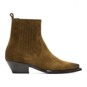 Saint Laurent Brown Suede Lukas Chelsea Boots Saint Laurent Brown Suede Lukas Chelsea Boots