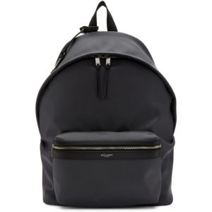 Saint Laurent Grey Canvas City Backpack Saint Laurent Grey Canvas City Backpack