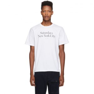 Saturdays NYC White Miller Standard T-Shirt Saturdays NYC White Miller Standard T-Shirt