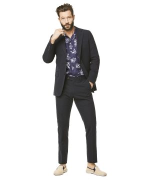 Seersucker Sutton Suit Jacket in Navy Seersucker Sutton Suit Jacket in Navy