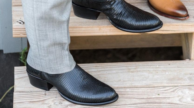 Why Men's Black Lizard Skin Boots Will Be Popular In 2020 Tecovas The Nolan Black Leather Lizard Mens Boots