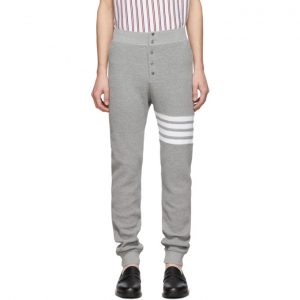 Thom Browne Grey 4-Bar Long Johns Thom Browne Grey 4-Bar Long Johns