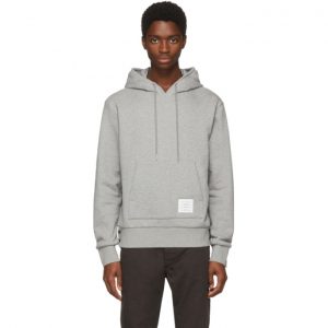 Thom Browne Grey Classic Hoodie Thom Browne Grey Classic Hoodie