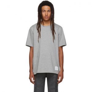 Thom Browne Grey Relaxed Fit T-Shirt Thom Browne Grey Relaxed Fit T-Shirt