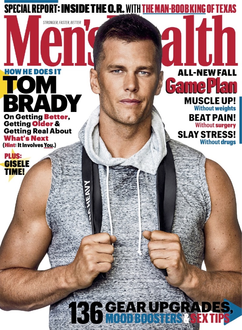 Tom Brady covers the September 2019 issue of Men's Health.