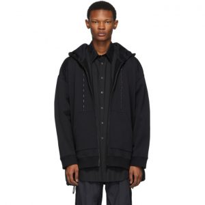 Valentino Black Hybrid Shirt Jacket Valentino Black Hybrid Shirt Jacket