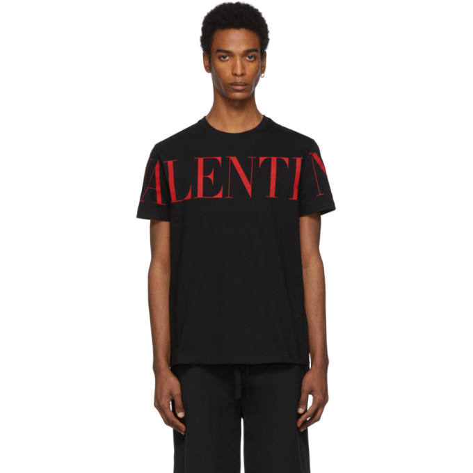 Valentino Black Logo T-Shirt | The Fashionisto