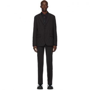 Valentino Black Plisse Suit Valentino Black Plisse Suit