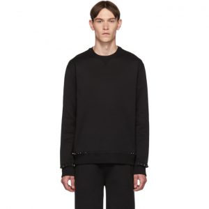 Valentino Black Rockstud Untitled Sweatshirt Valentino Black Rockstud Untitled Sweatshirt