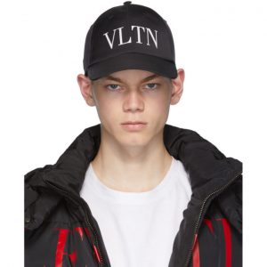 Valentino Black Valentino Garavani VLTN Baseball Cap Valentino Black Valentino Garavani VLTN Baseball Cap