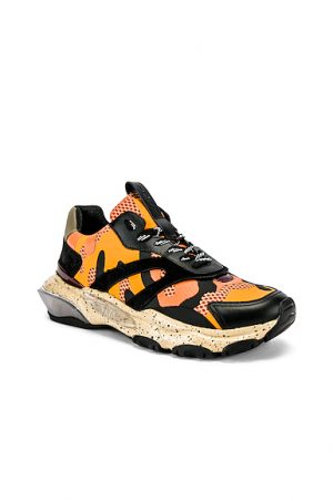 Valentino Low Top Sneaker in Orange Valentino Low Top Sneaker in Orange