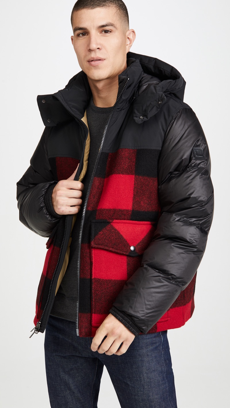 Woolrich Buffalo Check Bomber Jacket