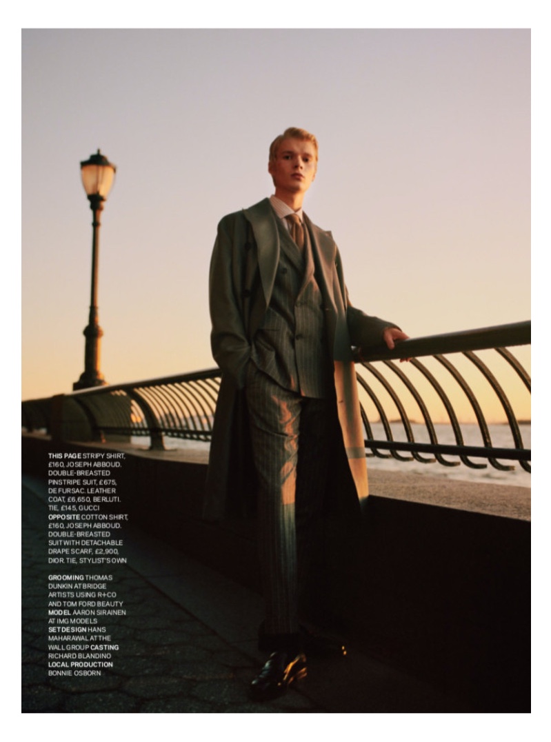 New Wave: Aaron Sirainen Channels Bowie for Sunday Times Style Magazine