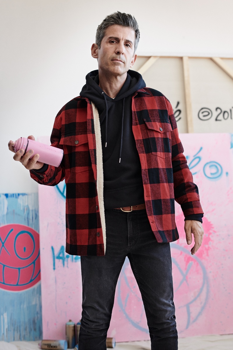 Graffiti artist André Saraiva stars in Mango's fall 2019 #BEanICON campaign.