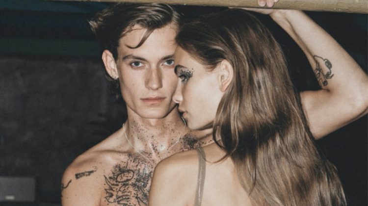 Model Couple Anton & Nina Go Rock & Glam for Elle Denmark