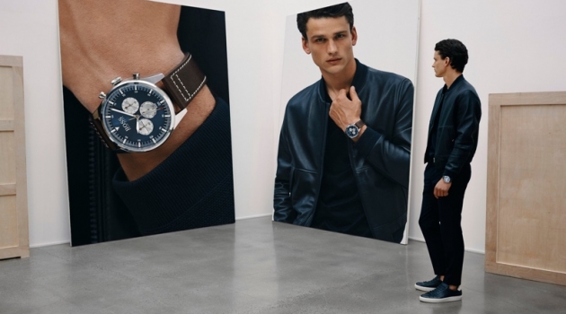 Simon, Miles & Geron Front BOSS Fall '19 Watches Campaign Simon Nessman stars in BOSS' fall-winter 2019 watches campaign.