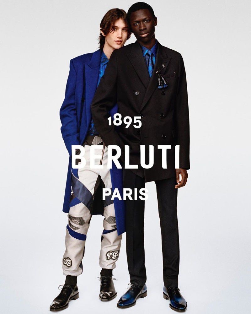 Wellington Grant and Khadim Sock star in Berluti's fall-winter 2019 campaign.